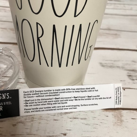 Rae Dunn GOOD MORNING Tumbler - Picture 13 of 15